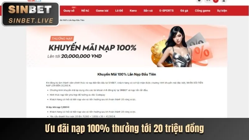 Thưởng nạp lại hàng ngày 98wim